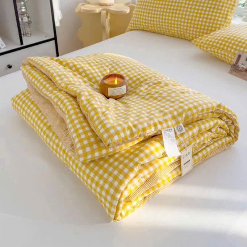 Chăn đũi hè caro Muji Basic 2mx2m3