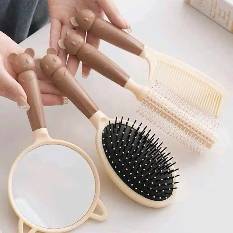SET 4 LƯỢC HÌNH GẤU CÓ GƯƠNG