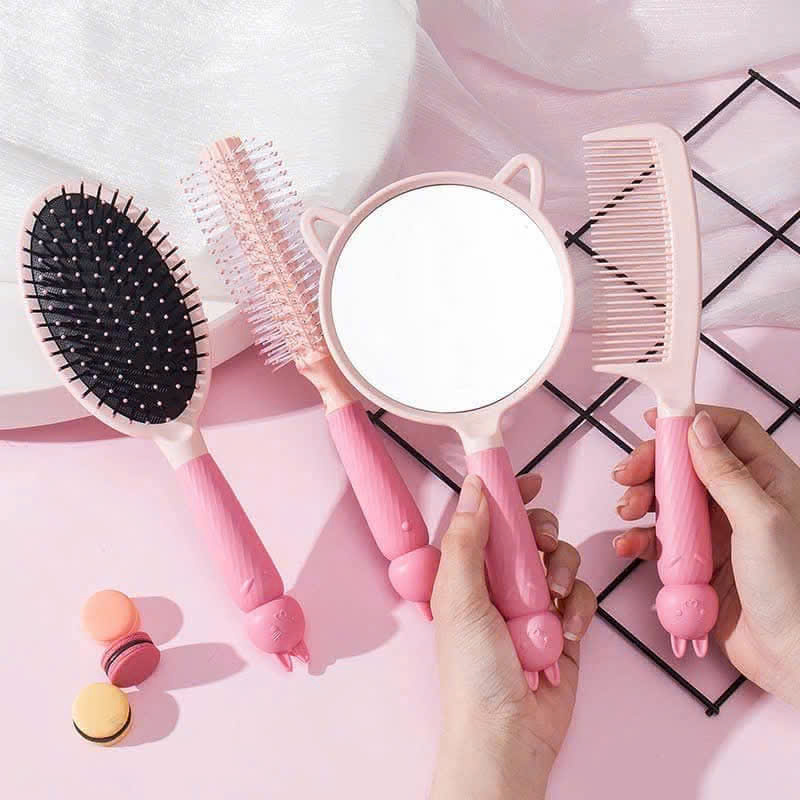 SET 4 LƯỢC HÌNH GẤU CÓ GƯƠNG