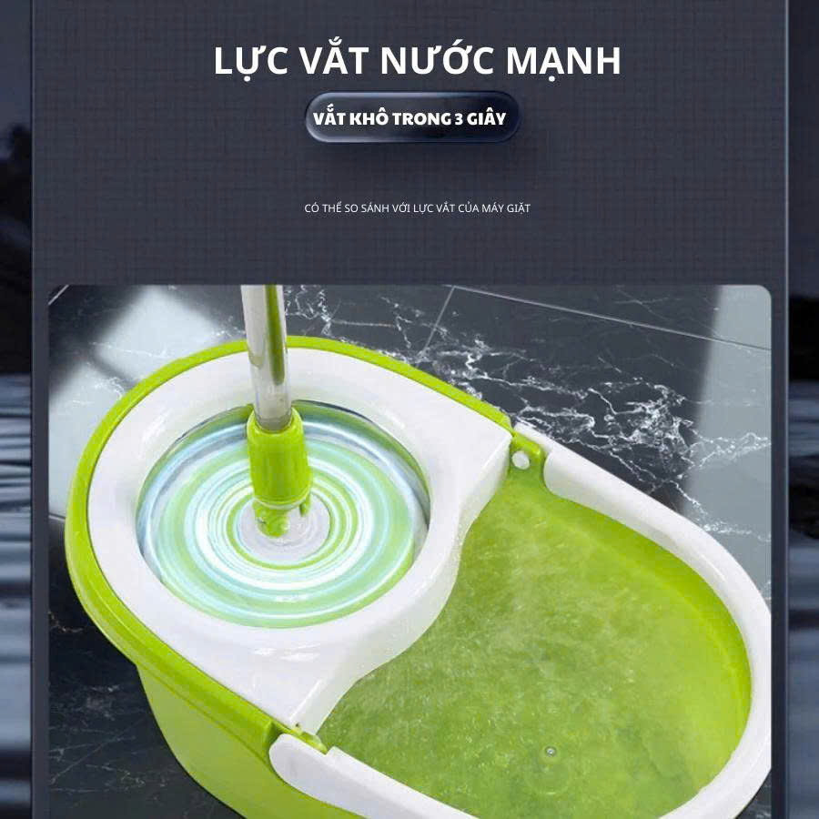 BỘ THÙNG LAU NHÀ 360 độ cỡ nhỏ