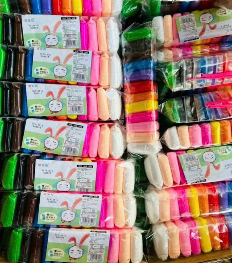 SET 12 CỤC ĐẤT SÉT TỰ KHÔ KHÔNG DÍNH TAY SIÊU NHẸ