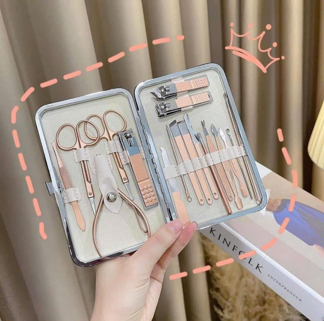 BỘ KIỀM BẤM MÓNG 18 MÓN