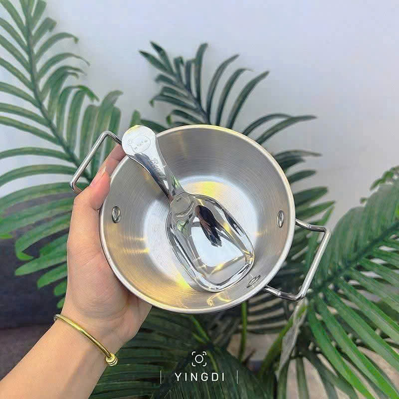 Bát 2 Quai Kèm Thìa Phong Cách Hàn Quốc – Thép Không Gỉ