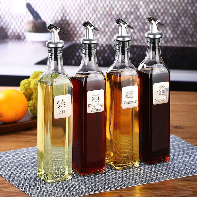 BÌNH RÓT DẦU THUỶ TINH CÓ VÒI CHỐNG TRÀN 250ml