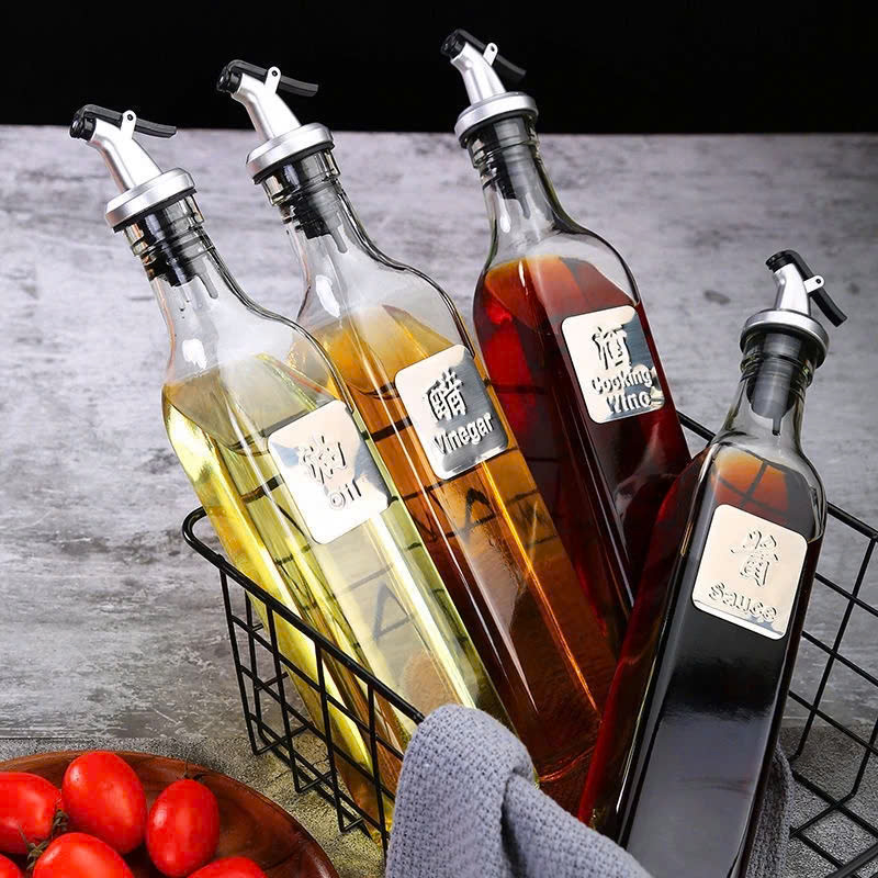 BÌNH RÓT DẦU THUỶ TINH CÓ VÒI CHỐNG TRÀN 250ml
