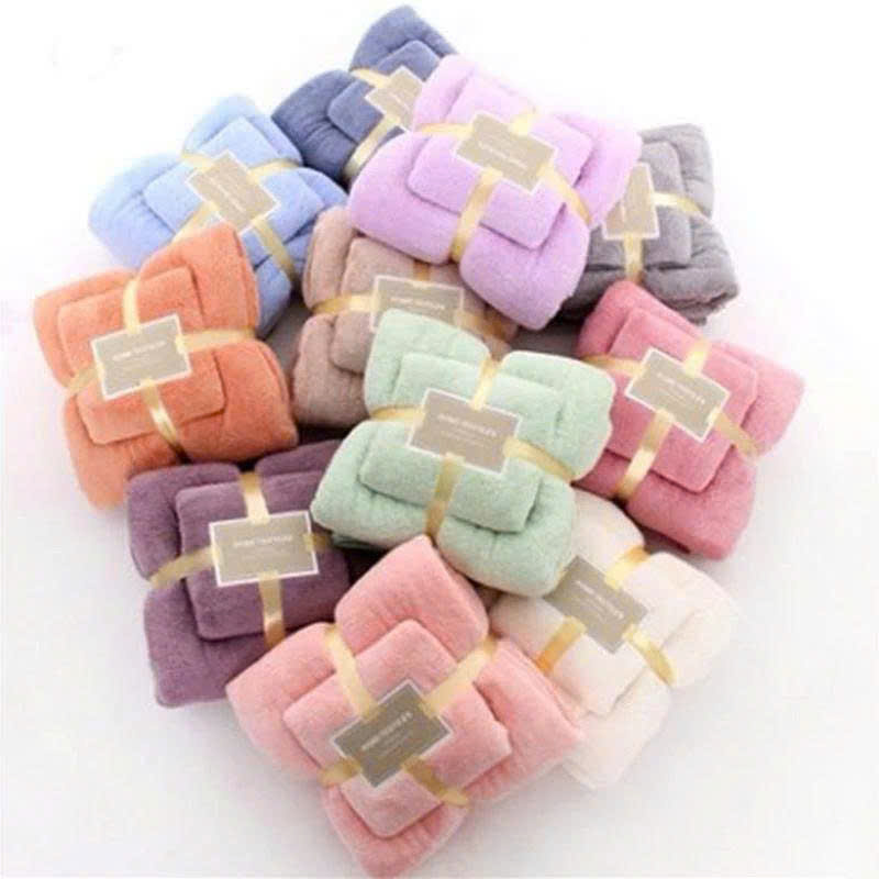Set Khăn Tắm và Khăn Mặt Siêu Mềm Mịn