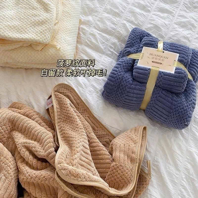 Set Khăn Tắm và Khăn Mặt Siêu Mềm Mịn