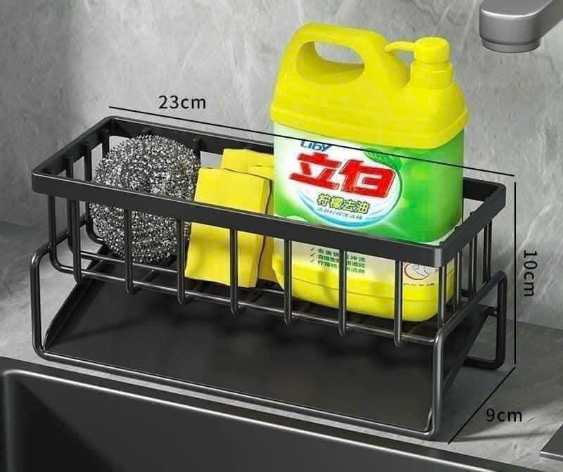 GIÁ ĐỂ ĐỒ BỒN RỬA CHÉN TÍCH HỢP THANH TREO KHĂN TIỆN LỢI