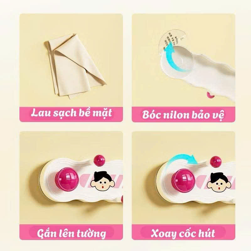Móc hút chân không pop up treo đồ nhà tắm, đồ bếp, chìa khóa