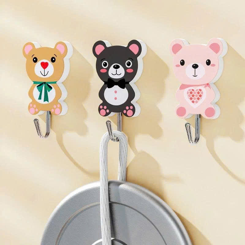 Bộ 3 móc dán tường Hook siêu nhí nhảnh