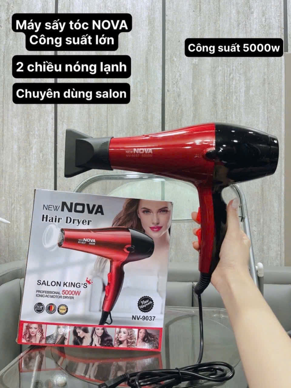 Máy sấy tóc new NOVA hàng xịn 5000w