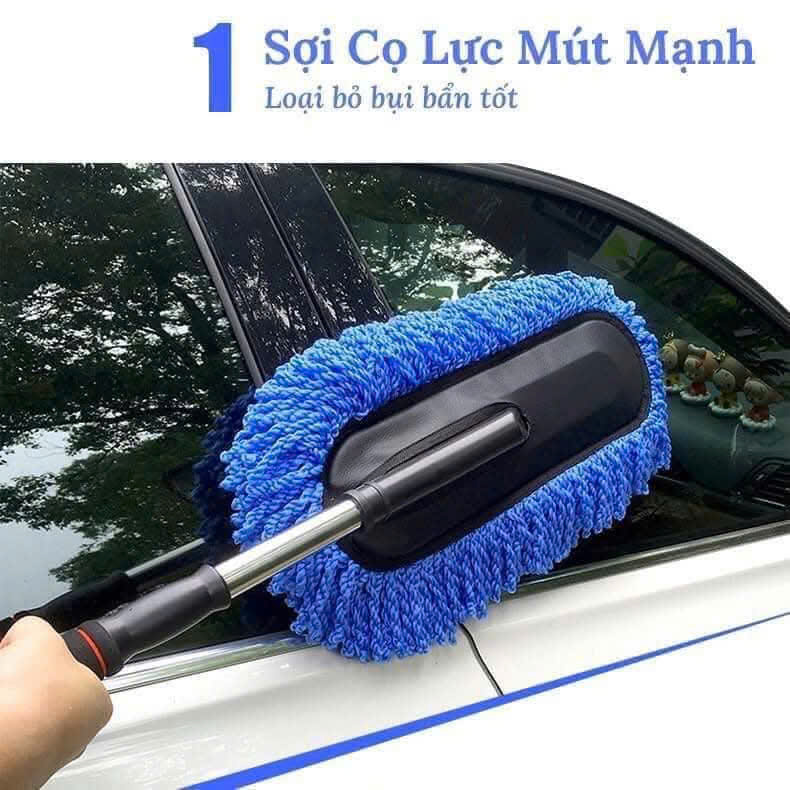 Chổi lau rửa xe ô tô, xe hơi chuyên dụng điều chỉnh độ dài