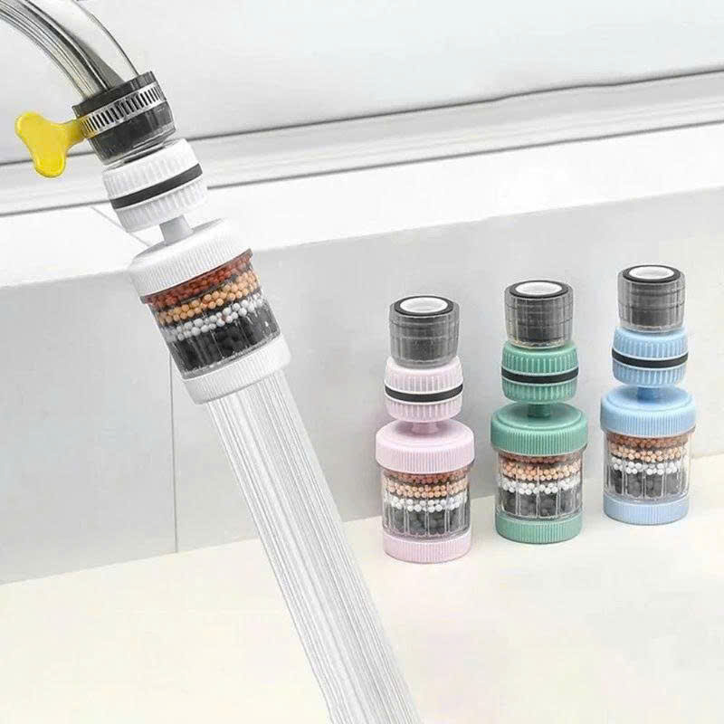 Đầu Vòi Lọc Nước Trực Tiếp 6 Lớp Carbon Xoay 360° MẪU MỚI