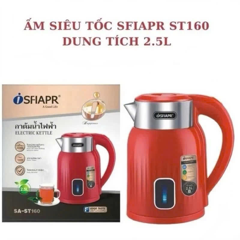ẤM ĐUN SIÊU TỐC THÁI SFIAPR ST160 2.5L
