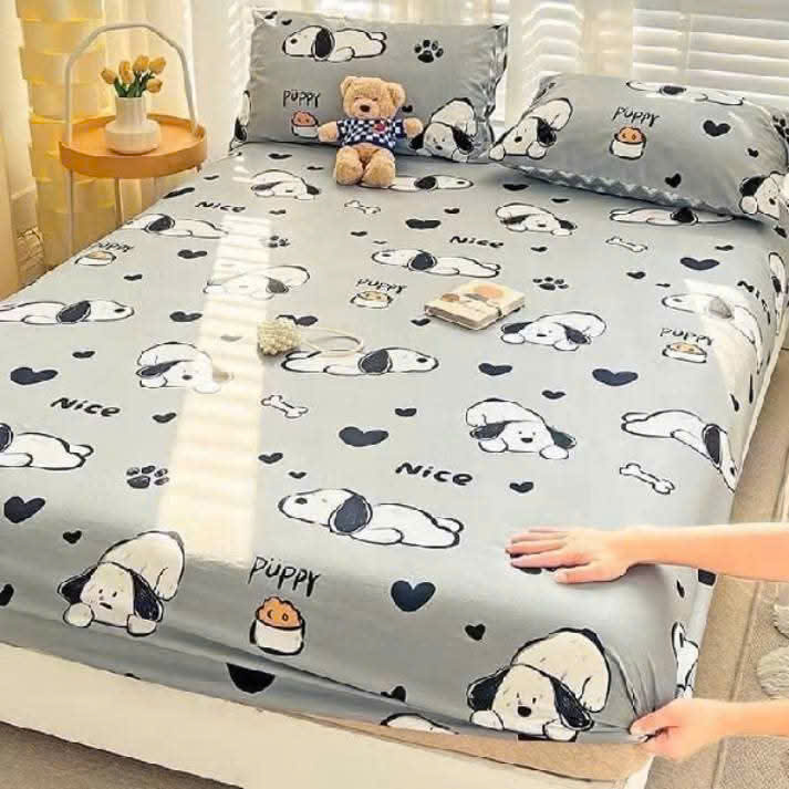 Bộ Ga Gối Poly 3 Món 1m8x2m