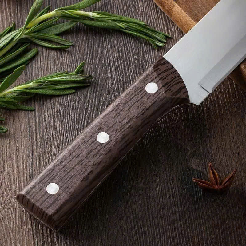 Dao Thái Cán Gỗ 30cm Lưỡi Bằng Asakh Japan No.323