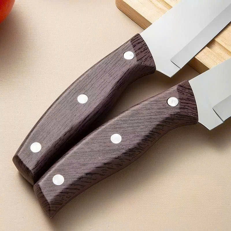 Dao Thái Cán Gỗ 30cm Lưỡi Bằng Asakh Japan No.323