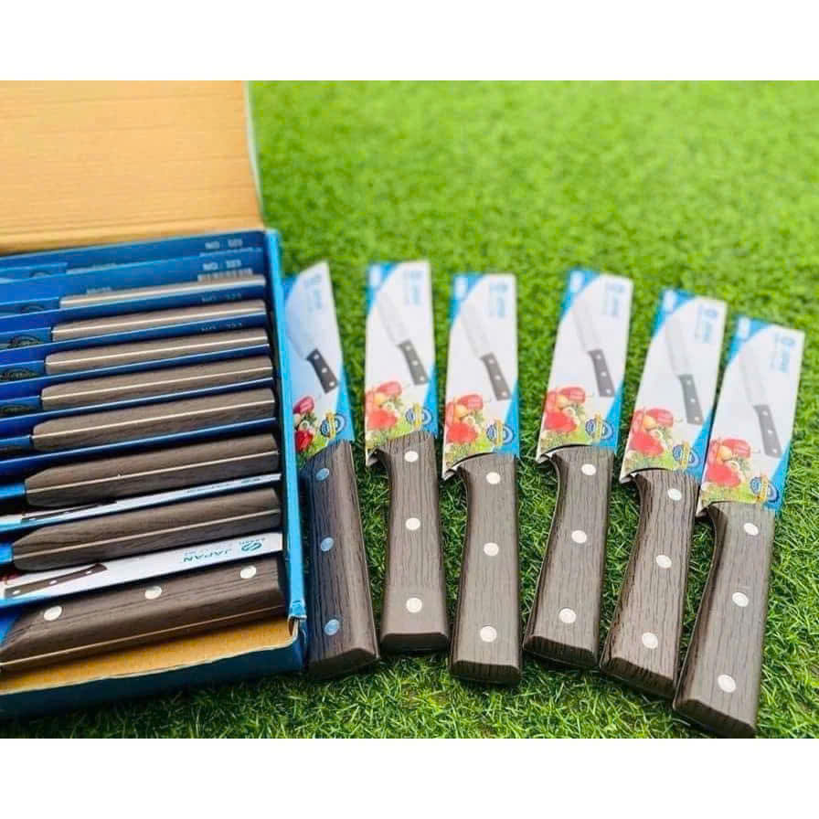 Dao Thái Cán Gỗ 30cm Lưỡi Bằng Asakh Japan No.323