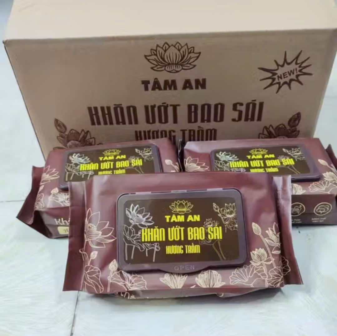KHĂN GIẤY ƯỚT LAU BÀN THỜ BAO SÁI TÂM AN