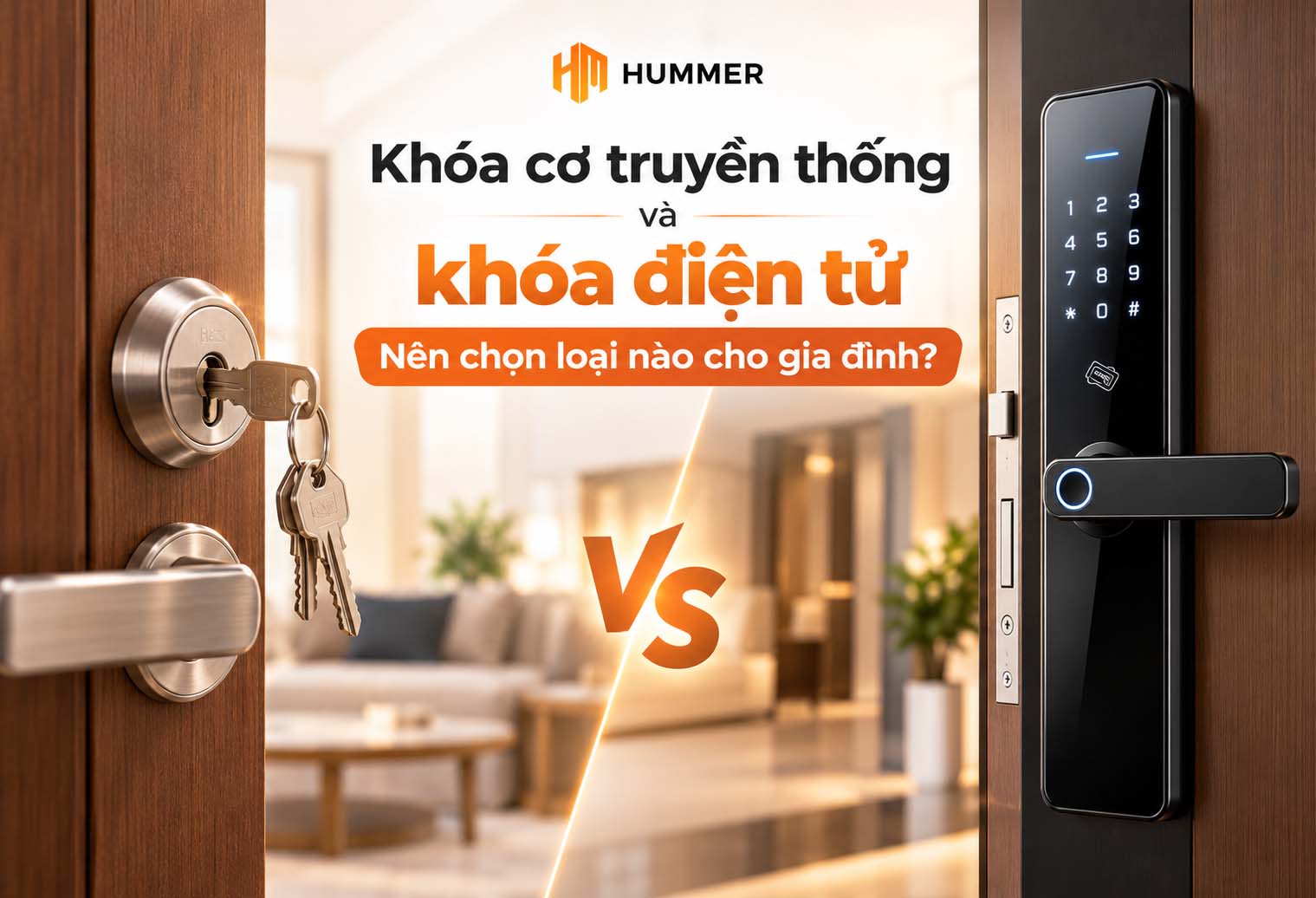 Khóa cơ truyền thống và khóa điện tử – Nên chọn loại nào cho gia đình?