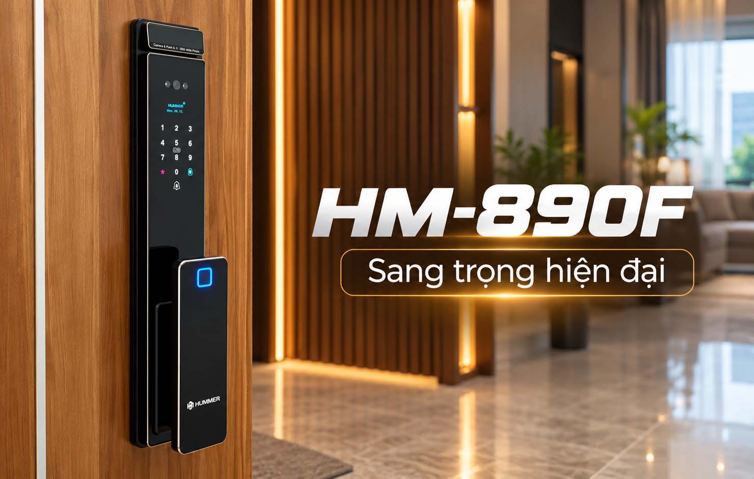 Giới thiệu mẫu khóa Hummer HM-890F đỉnh cao của Công Nghệ Bảo Mật