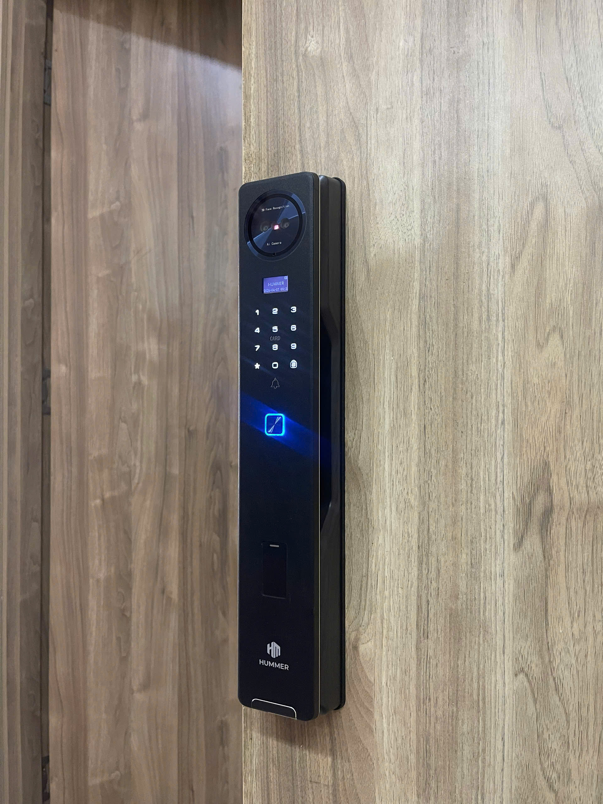 Khóa cửa vân tay HUMMER HM-888F Face ID