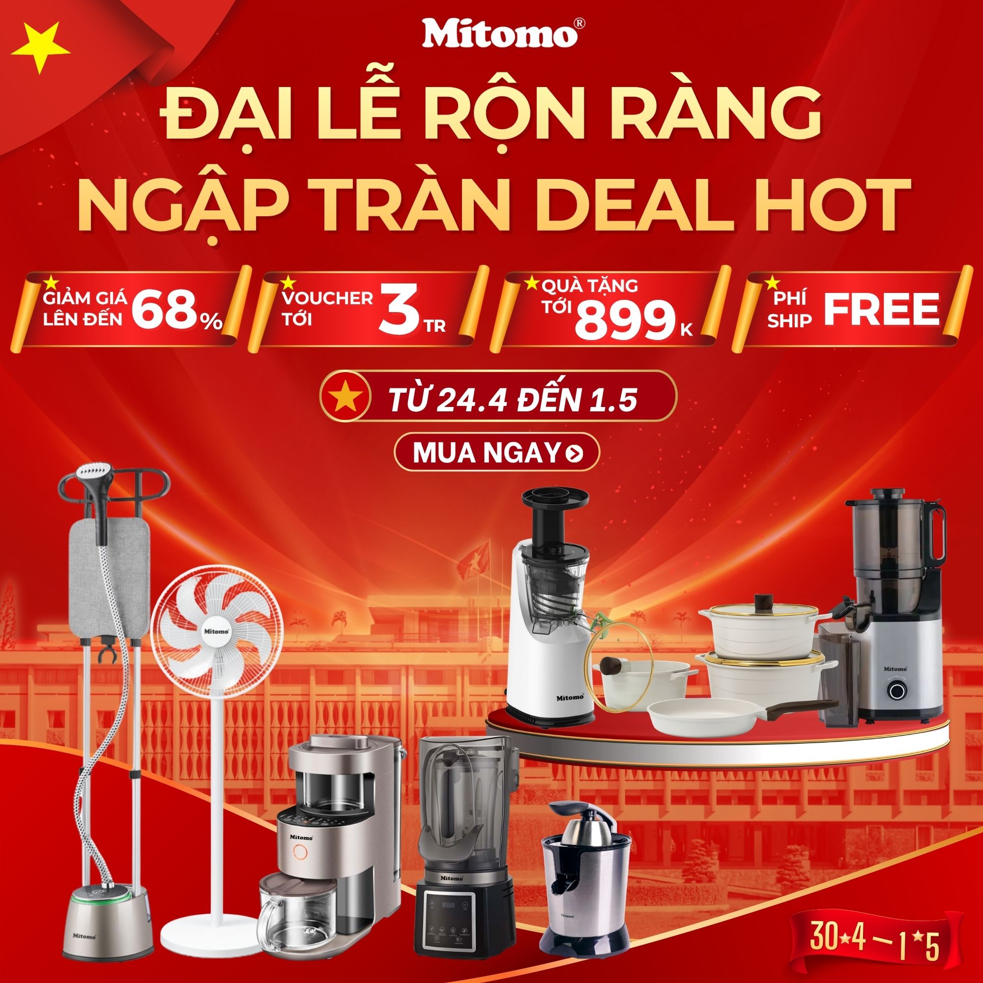 MỪNG ĐẠI LỄ RỘN RÀNG – NGẬP TRÀN DEAL HOT TỪ MITOMO