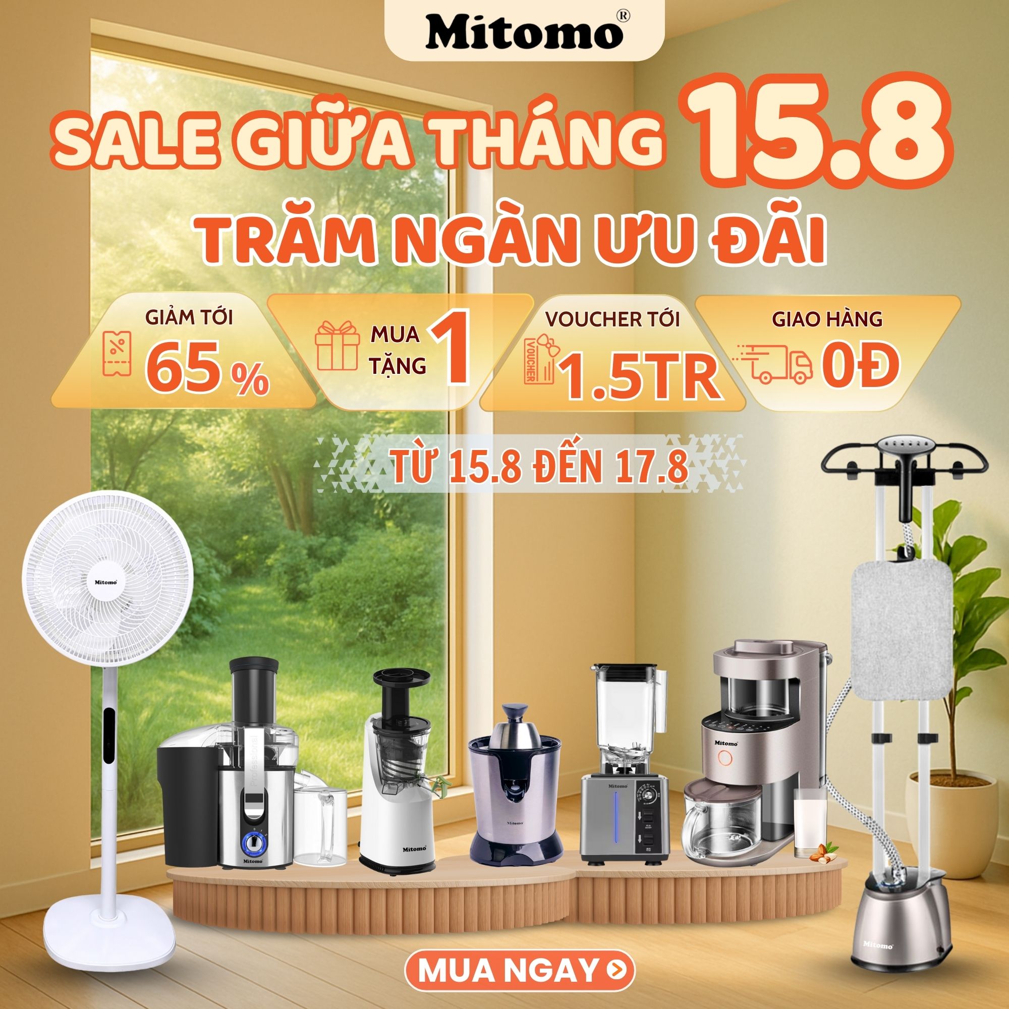 ƯU ĐÃI SỐC GIỮA THÁNG – NỒI CHIÊN KHÔNG DẦU CHỈ TỪ 800K – MÁY TIỆT TRÙNG ĐA NĂNG CHỈ TỪ 1.100K