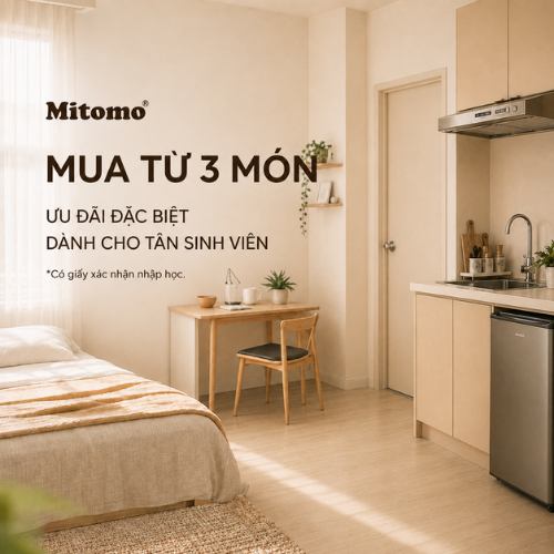 TOP 3 MÓN ĐỒ GIA DỤNG CHO TÂN SINH VIÊN NÊN SẮM  ĐỂ Ở TRỌ VẪN TIỆN NGHI NHƯ Ở NHÀ