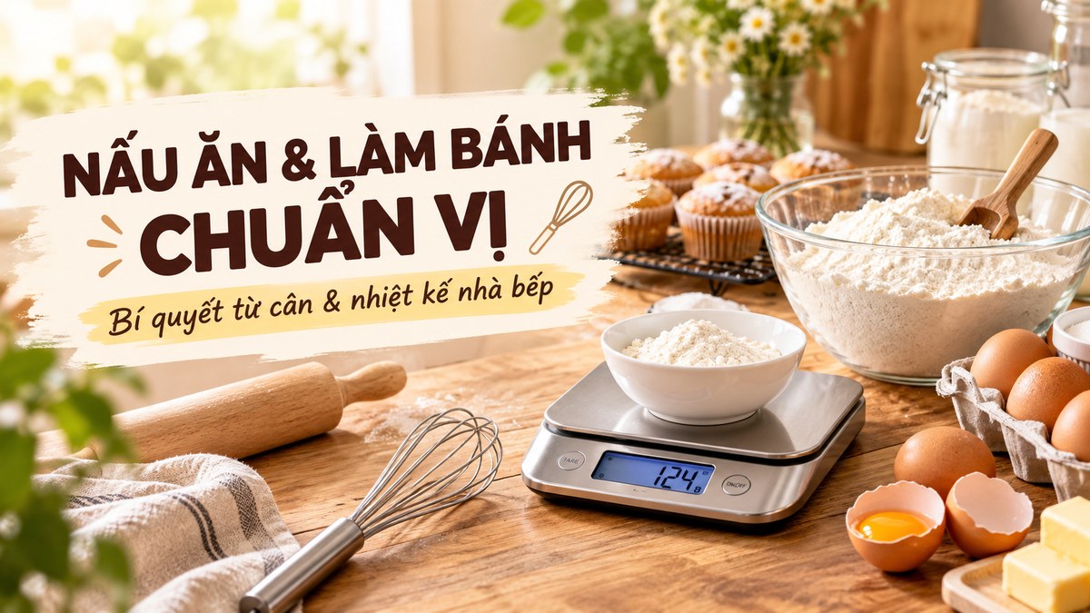Bí Quyết Nấu Ăn & Làm Bánh Chuẩn Vị: Vai Trò Của Cân Và Nhiệt Kế Nhà Bếp