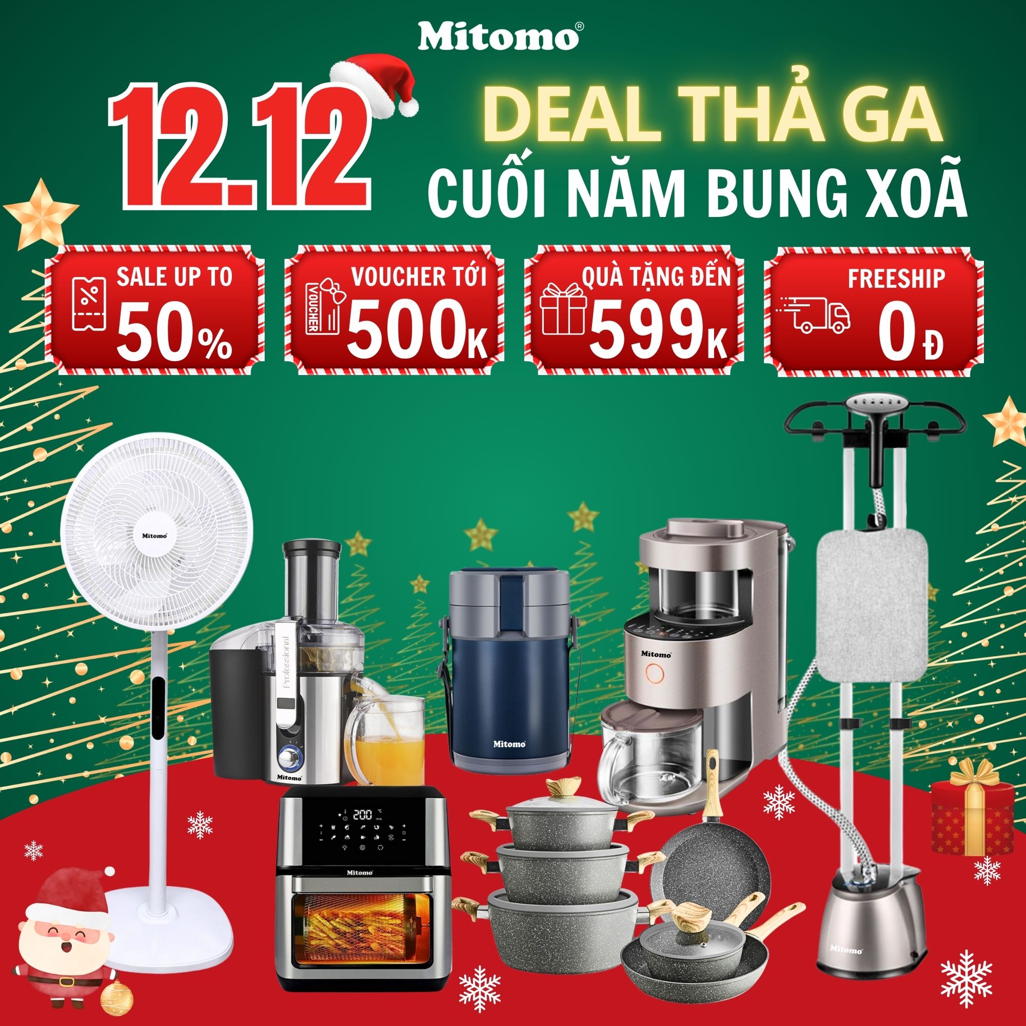 MEGASALE 12.12 – DEAL THẢ GA - CUỐI NĂM BUNG XOÃ CÙNG MITOMO VIỆT NAM!