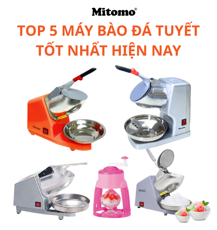 TOP 5 MÁY BÀO ĐÁ TUYẾT TỐT NHẤT 2026 CHO QUÁN CAFE, NƯỚC ÉP & TRÀ SỮA
