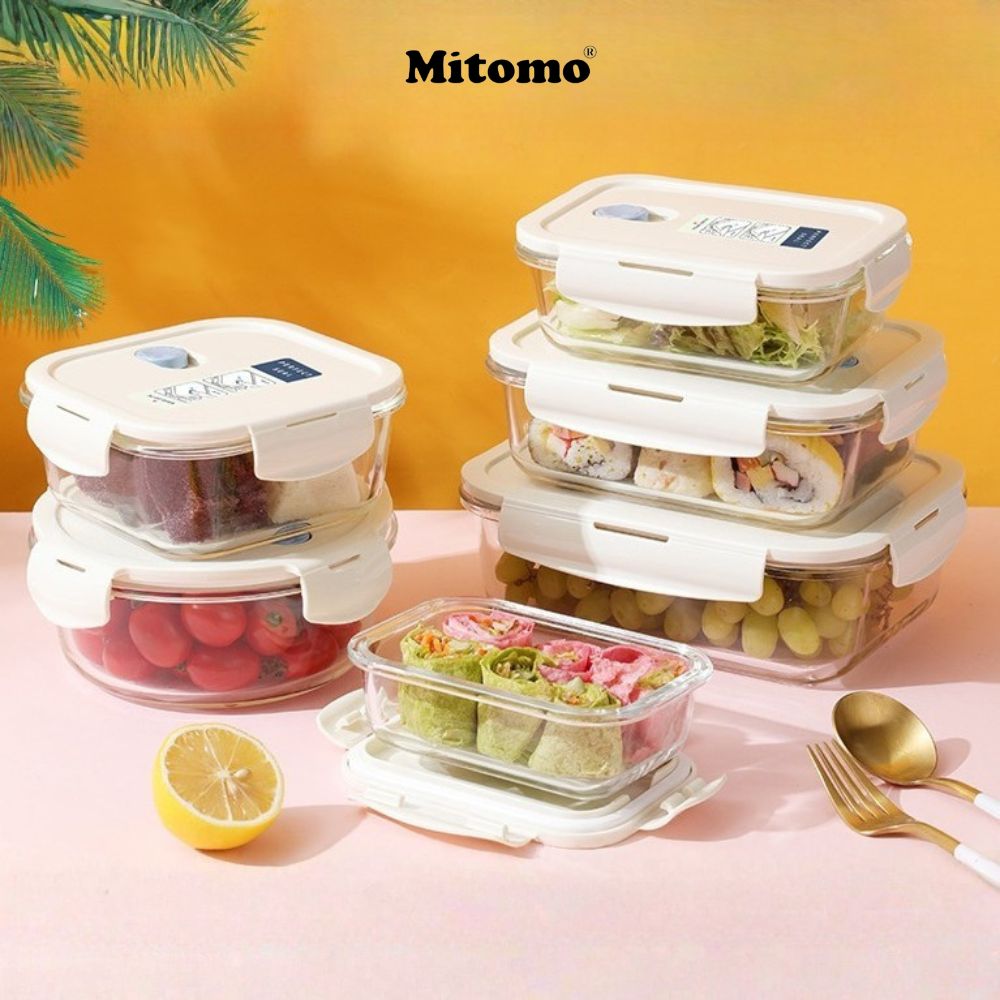 MITOMO RA MẮT BỘ HỘP THỦY TINH BẢO QUẢN THỰC PHẨM CAO CẤP