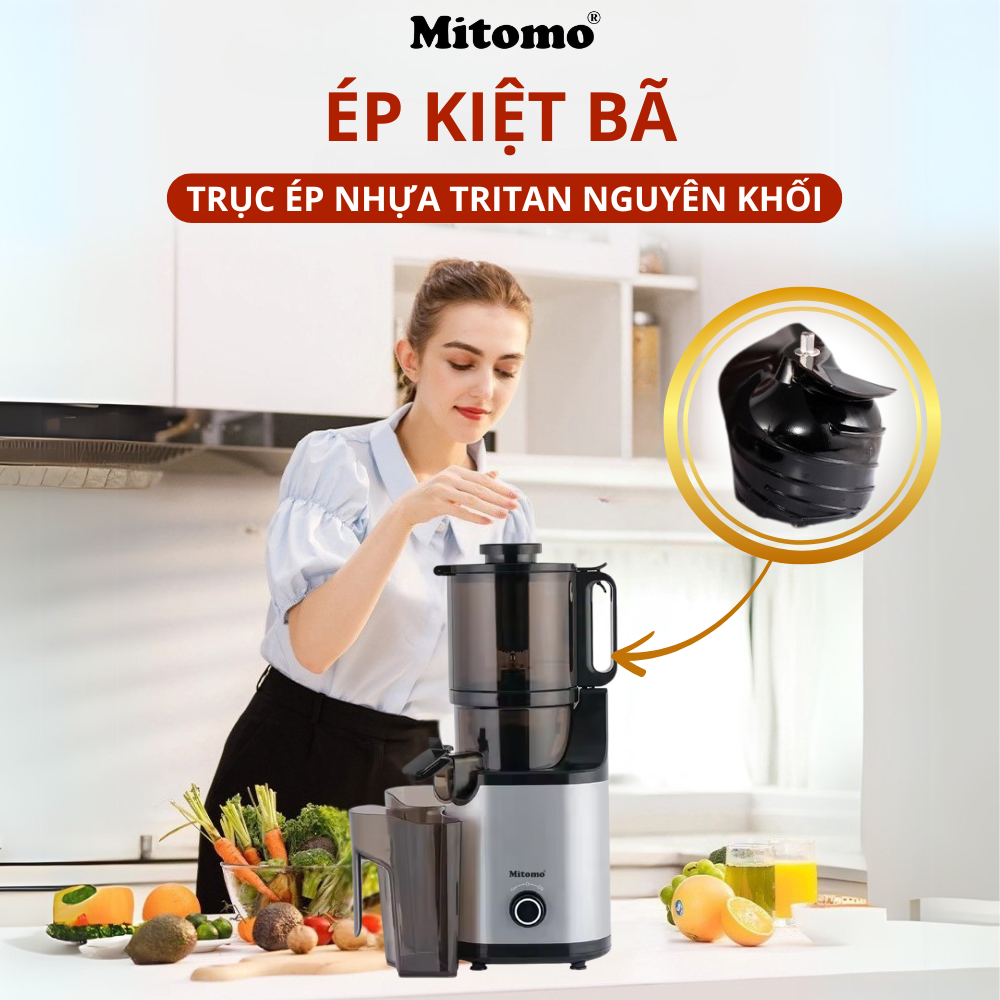 TRỤC ÉP NGUYÊN KHỐI – BÍ MẬT TẠO NÊN SỨC MẠNH VƯỢT TRỘI CỦA MÁY ÉP CHẬM MITOMO KJ-3081