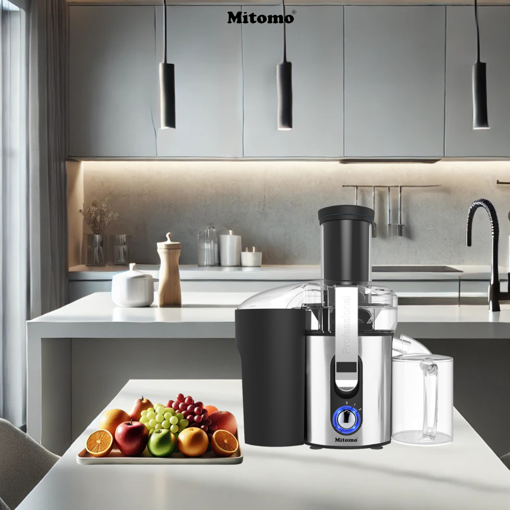 BIẾN VIỆC ÉP TRÁI CÂY THÀNH TRẢI NGHIỆM TUYỆT VỜI VỚI MÁY ÉP NHANH MITOMO KJ-3057