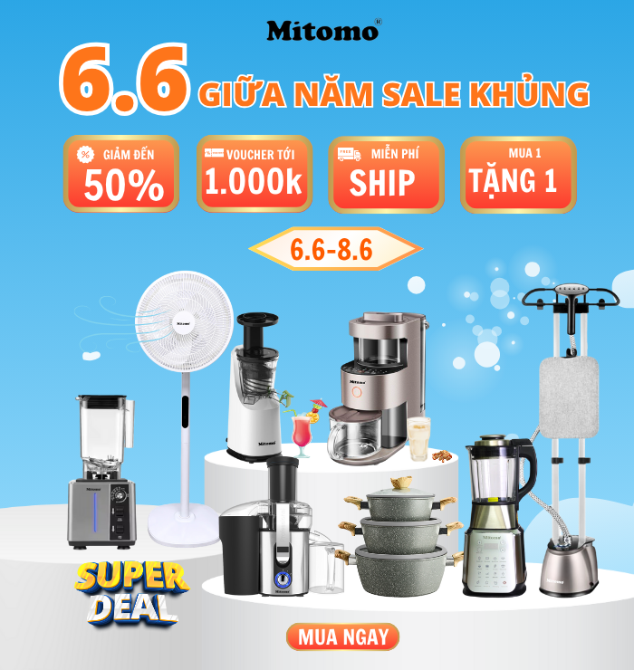 MEGASALE 6.6 – CƠN BÃO SALE KHỦNG GIỮA NĂM TỪ MITOMO ĐÃ ĐỔ BỘ
