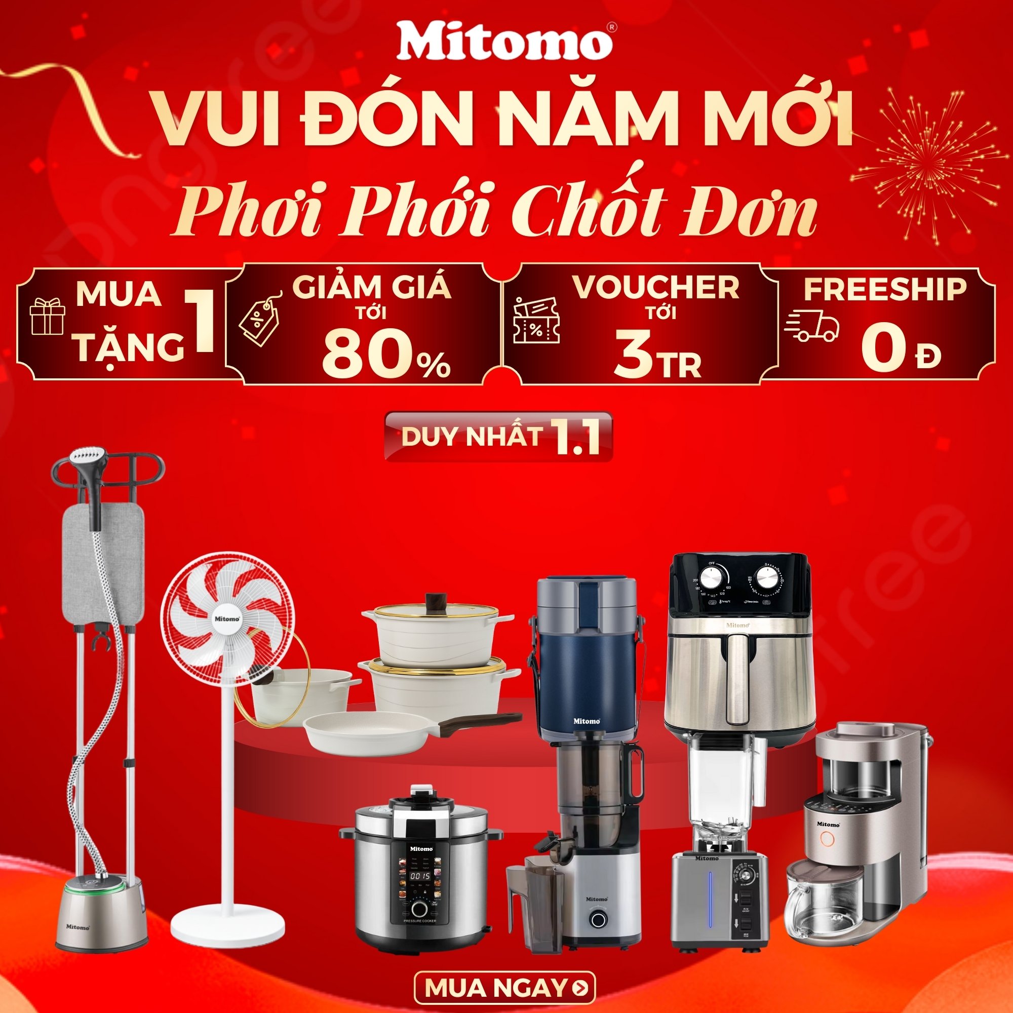 VUI ĐÓN NĂM MỚI – PHƠI PHỚI CHỐT ĐƠN TỪ MITOMO