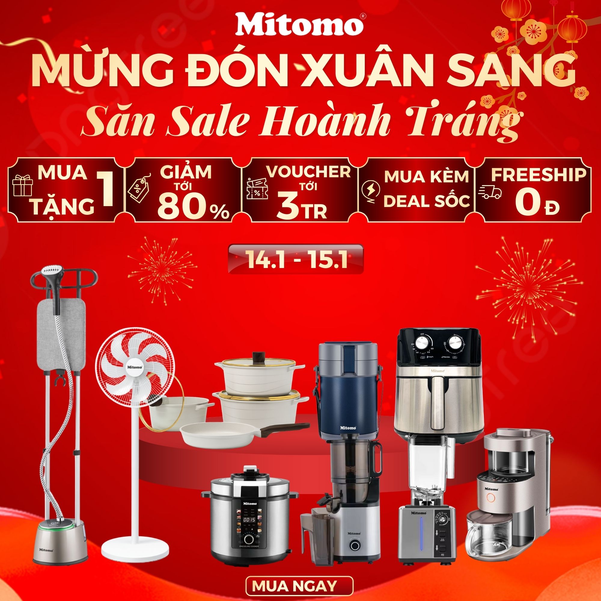 VUI ĐÓN XUÂN SANG – SĂN SALE HOÀNH TRÁNG CÙNG MITOMO