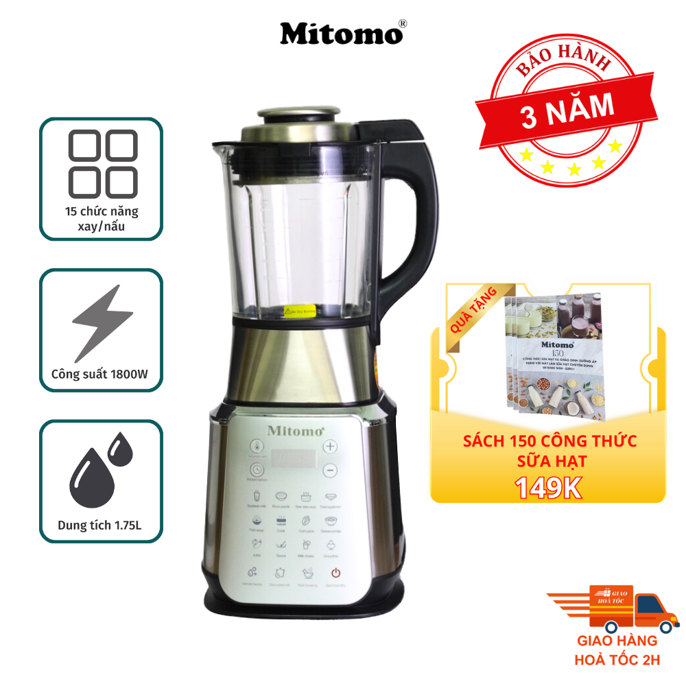 Máy làm sữa hạt và xay nấu đa năng Mitomo MSH-539V1