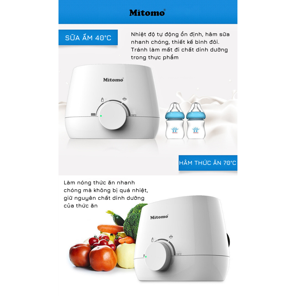 Máy hâm sữa tiệt trùng đa năng Mitomo RBN-1001