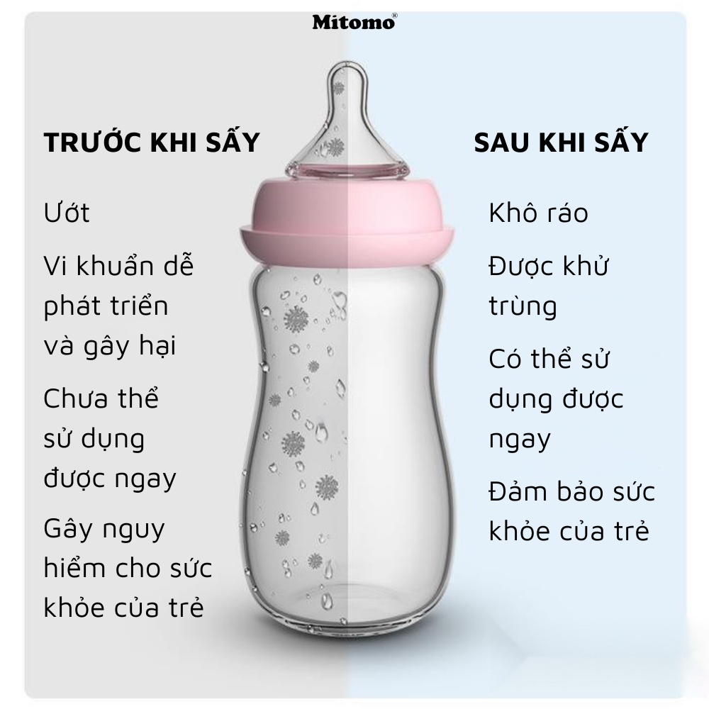 Máy đun nước hâm sữa và sấy khô tiệt trùng Mitomo MT-59