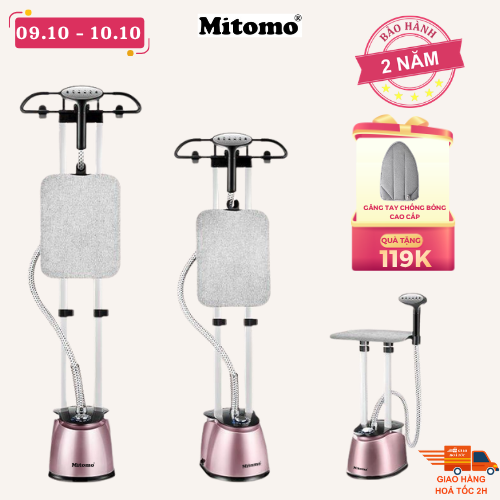 Bàn là hơi nước đứng cao cấp Mitomo GC-899 Max Màu Hồng