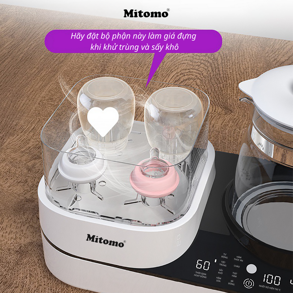 Máy đun nước hâm sữa và sấy khô tiệt trùng Mitomo MT-59