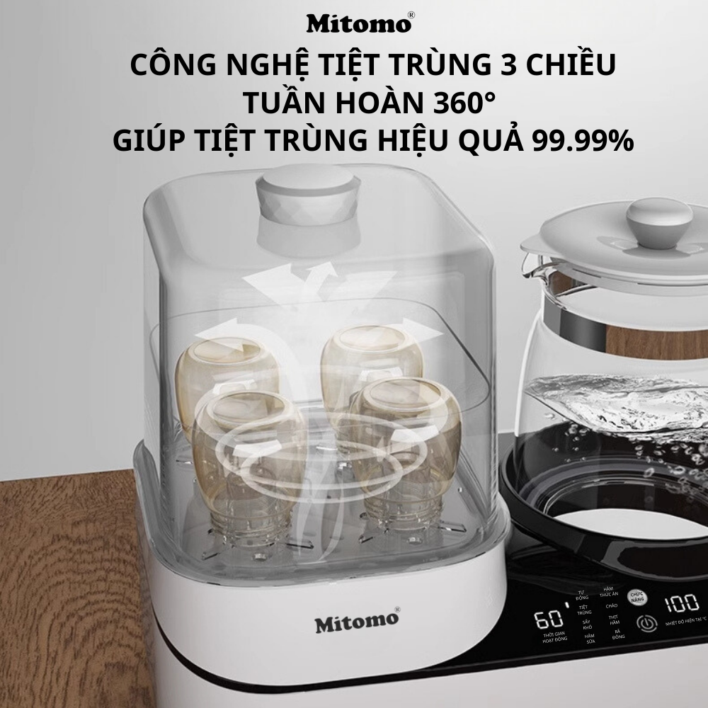 Máy đun nước hâm sữa và sấy khô tiệt trùng Mitomo MT-59