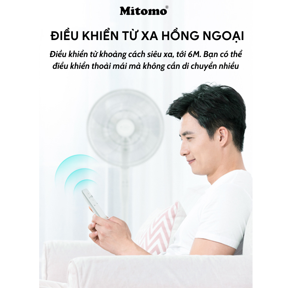 Quạt Cây Điện Tử  Cao Cấp Mitomo FCE-50AE MAX