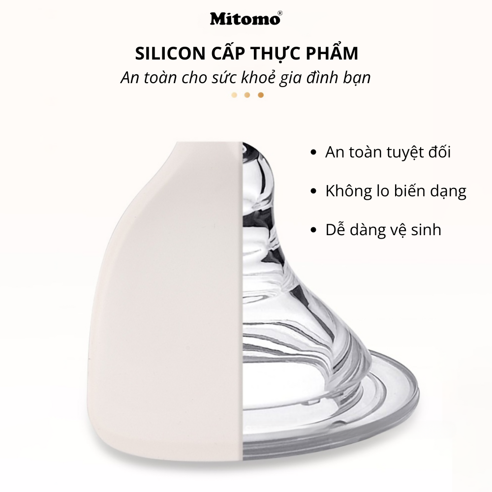 Bộ muỗng nấu ăn Silicone chịu nhiệt cao cấp Mitomo GB4806.9-2016