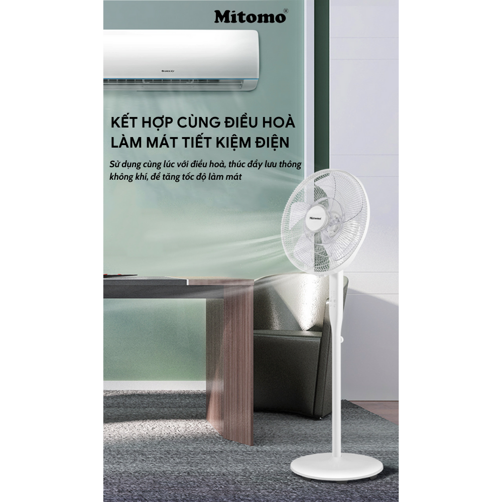 Quạt Cây Điện Tử  Cao Cấp Mitomo FCE-50AE MAX