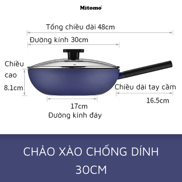 Bộ nồi chảo chống dính vân đá cao cấp Mitomo Cooker King phong cách Hàn Quốc