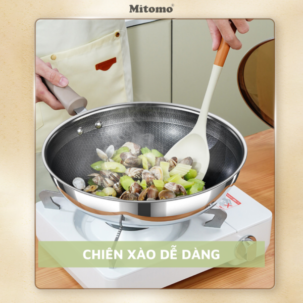 Chảo chống dính tổ ong cao cấp Mitomo ULTRA GB48069