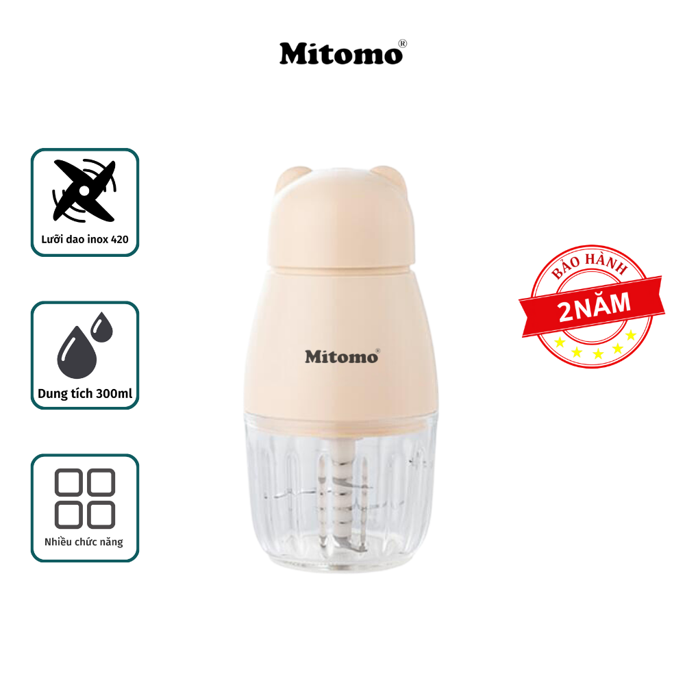 Máy xay tỏi ớt đa năng, xay thịt ăn dặm cho bé Mitomo MT-300
